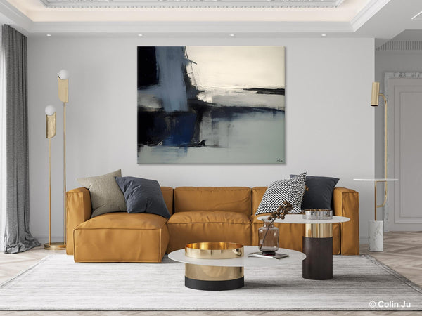 Abstract Painting for Bedroom, Large Original Abstract Art, Contemporary Acrylic Paintings, Abstract Painting on Canvas, Simple Wall Art-artworkcanvas