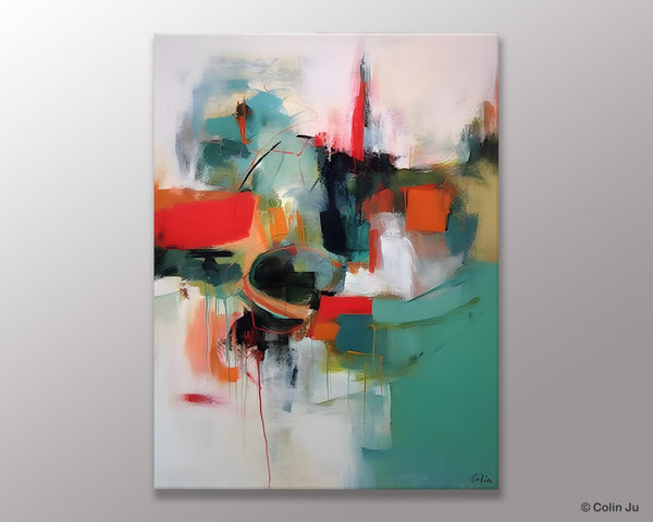 Abstract Wall Paintings, Extra Large Paintings for Dining Room, Hand Painted Canvas Art, Original Artowrk, Contemporary Wall Art Paintings-artworkcanvas