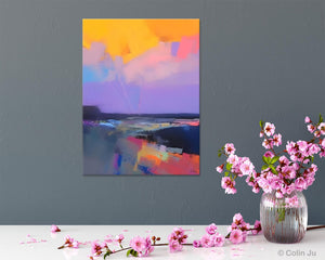 Abstract Landscape Artwork, Contemporary Wall Art Paintings, Extra Large Original Art, Landscape Painting on Canvas, Hand Painted Canvas Art-artworkcanvas