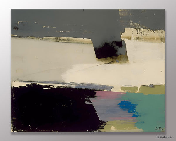 Abstract Landscape Paintings, Modern Wall Art for Living Room, Landscape Acrylic Paintings, Original Abstract Abstract Painting on Canvas-artworkcanvas