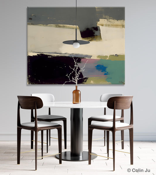 Abstract Landscape Paintings, Modern Wall Art for Living Room, Landscape Acrylic Paintings, Original Abstract Abstract Painting on Canvas-artworkcanvas