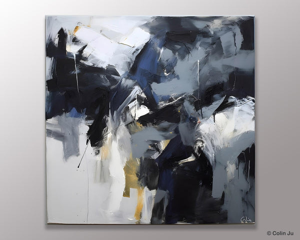 Simple Modern Acrylic Art, Modern Original Abstract Art, Large Abstract Art for Bedroom, Canvas Paintings for Sale, Contemporary Canvas Art-artworkcanvas