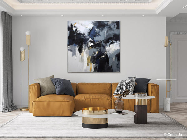 Simple Modern Acrylic Art, Modern Original Abstract Art, Large Abstract Art for Bedroom, Canvas Paintings for Sale, Contemporary Canvas Art-artworkcanvas