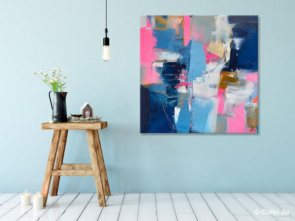 Canvas Art, Original Modern Wall Art, Modern Acrylic Artwork, Modern Canvas Paintings, Contemporary Large Abstract Painting for Dining Room-artworkcanvas