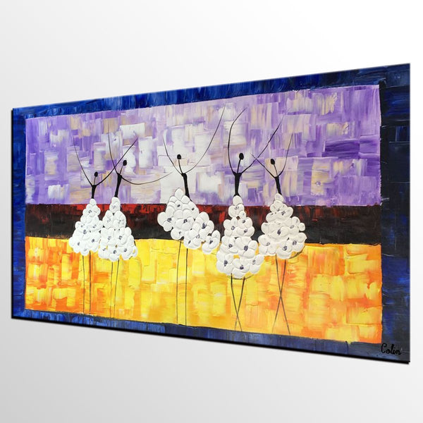 Simple Modern Art, Canvas Painting for Sale, Ballet Dancer Painting, Original Artwork, Paintings for Bedroom, Buy Art Online-artworkcanvas