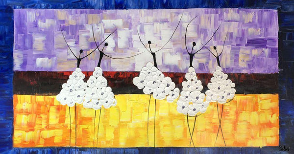 Simple Modern Art, Canvas Painting for Sale, Ballet Dancer Painting, Original Artwork, Paintings for Bedroom, Buy Art Online-artworkcanvas