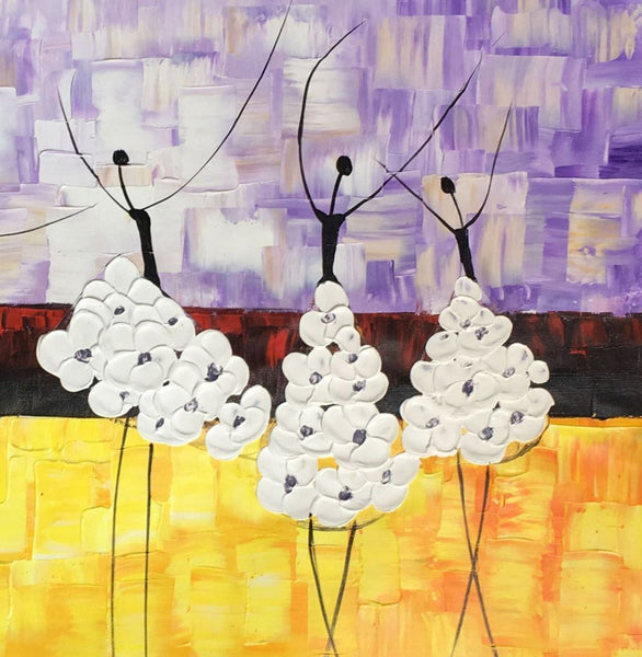 Simple Modern Art, Canvas Painting for Sale, Ballet Dancer Painting, Original Artwork, Paintings for Bedroom, Buy Art Online-artworkcanvas