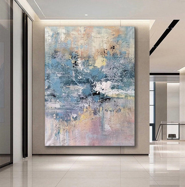 Simple Wall Art Ideas, Heavy Texture Painting, Bedroom Abstract Paintings, Modern Abstract Painting, Large Acrylic Canvas Paintings-artworkcanvas