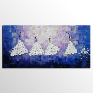 Acrylic Abstract Art, Ballet Dancer Painting, Contemporary Artwork, Art for Sale, Simple Abstract Painting-artworkcanvas
