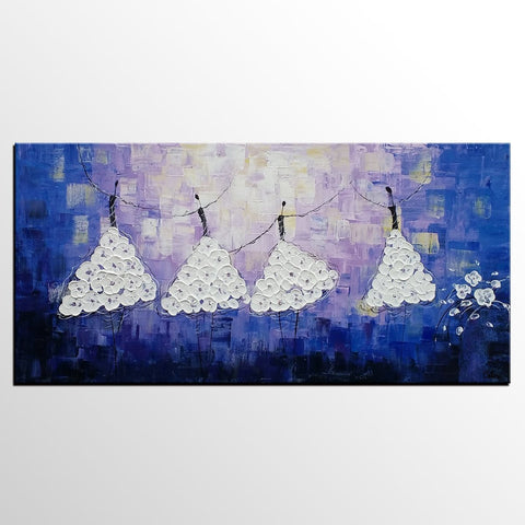 Acrylic Abstract Art, Ballet Dancer Painting, Contemporary Artwork, Art for Sale, Simple Abstract Painting-artworkcanvas