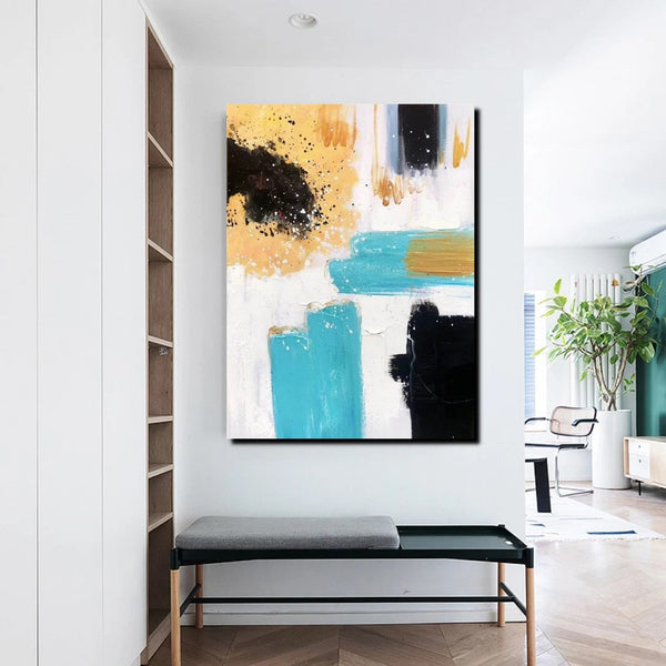 Bedroom Wall Art Paintings, Acrylic Abstract Paintings, Large Painting on Canvas, Buy Abstract Painting Online, Simple Modern Art-artworkcanvas
