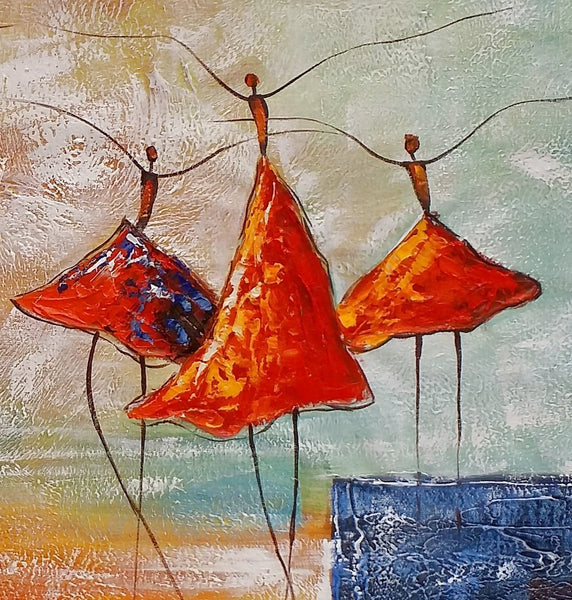 Wall Art Painting, Ballet Dancer Painting, Acrylic Painting for Sale, Simple Abstract Painting, Bedroom Canvas Painting-artworkcanvas