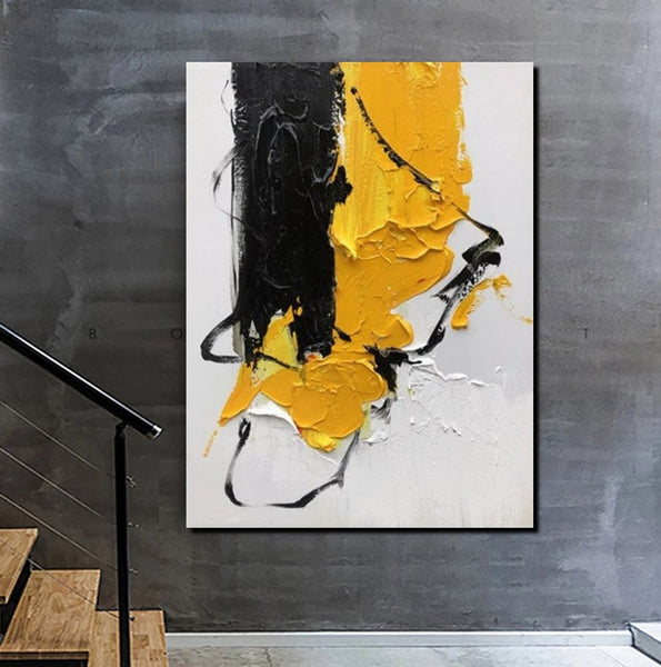 Acrylic Paintings Behind Sofa, Abstract Paintings for Bedroom, Palette Knife Canvas Art, Contemporary Canvas Wall Art, Buy Paintings Online-artworkcanvas