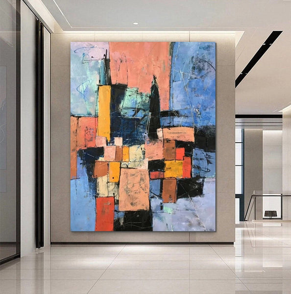 Simple Wall Art Ideas, Modern Abstract Painting, Contemporary Abstract Paintings for Living Room, Buy Art Online, Large Acrylic Canvas Paintings-artworkcanvas