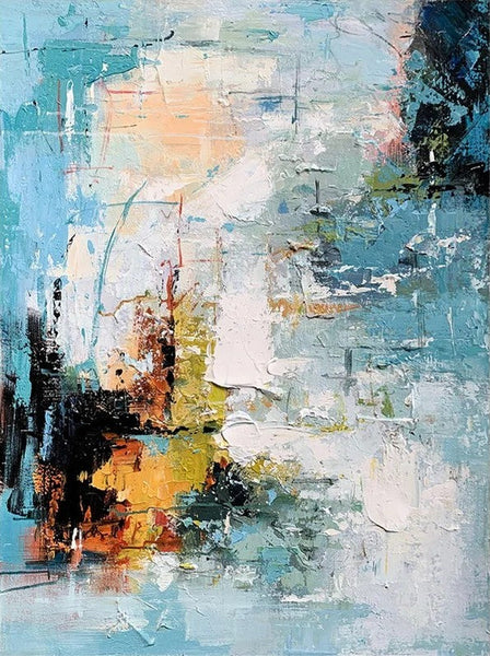 Extra Large Acrylic Painting, Modern Contemporary Abstract Artwork, Simple Modern Art, Living Room Wall Art Painting, Palette Knife Paintings-artworkcanvas