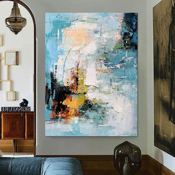 Extra Large Acrylic Painting, Modern Contemporary Abstract Artwork, Simple Modern Art, Living Room Wall Art Painting, Palette Knife Paintings-artworkcanvas