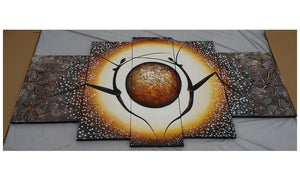 Painting Samples of 5 Panel Abstract Wall Art, Oversized Canvas Painting, Contemporary Modern Abstract Artwork, Extra Large Wall Art Paintings for Living Room