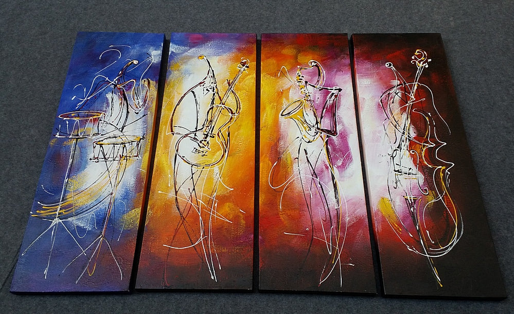 Painting Samples of Music Player Painting, Extra Large Wall Art Paintings, Abstract Wall Art Ideas for Living Room, Hand Painted Canvas Art, Buy Paintings Online