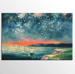 Buyer's Reviews on the Starry Night Sky Painting Receive