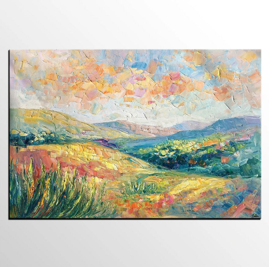 Buyer's Review on the Autumn Mountain Landscape Painting Receive