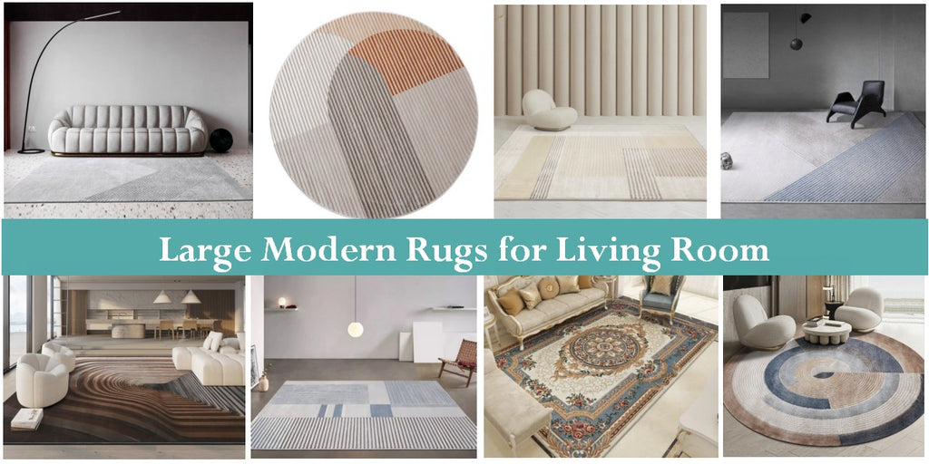 Extra Large Modern Rugs for Living Room, Luxury Modern Rugs for Bedroom, Contemporary Modern Rugs for Interior Design, Ultra Modern Carpets for Office