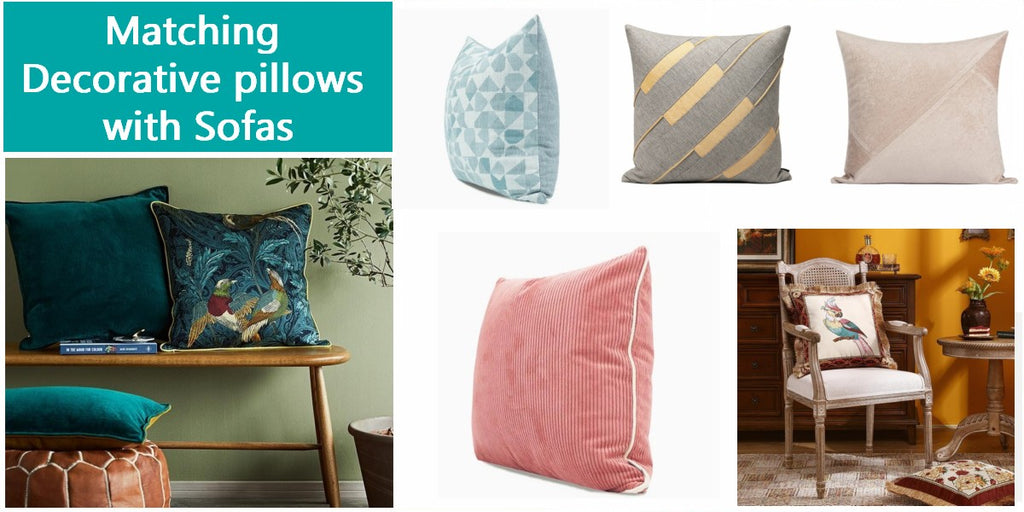 Matching Decorative pillows with Sofas - Decorative Throw Pillows, Modern Pillows for Couch, Modern Sofa Pillows, Decorative Throw Pillows for Living Room