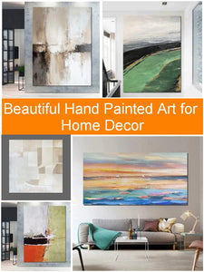Extra Large Abstract Art on Canvas, Contemporary Modern Panitings for Living Room, Simple Modern Art, Abstract Landscape Paintings, Buy Art Online