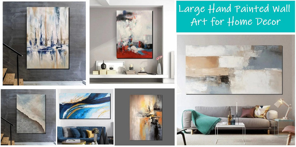 Abstract Wall Art for Living Room, Modern Living Room Art Ideas, Original Canvas Paintings, Palette Knife Canvas Art, Hand Painted Acrylic Paintings