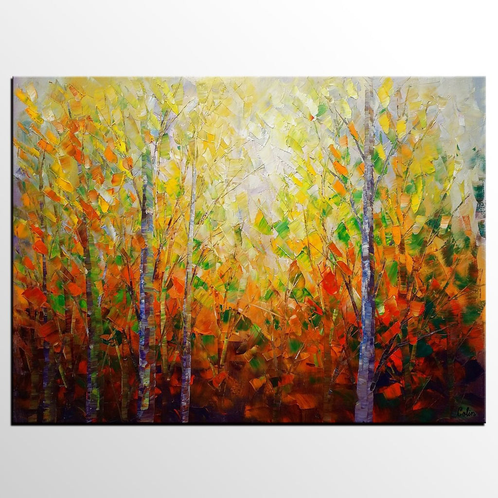 Buyer's Review on the Autumn Tree Painting Received