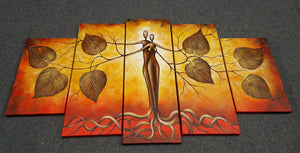 Painting Samples of Tree of life Painting, 5 Piece Art Painting