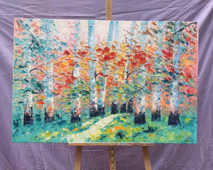 Painting Samples of Original Landscape Paintings, Original Abstract Paintings, Heavy Texture Oil Paintings, Palette Knife Paintings, Large Paintings for Living Room
