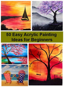 50 Easy Landscape Painting Ideas for Beginners, Simple Painting Ideas for Kids, Easy Acrylic Painting on Canvas, Easy Oil Painting Ideas, Easy Abstract Wall Art Paintings