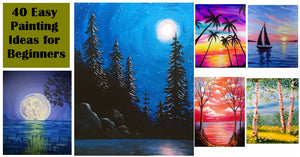 40 Easy Landscape Painting Ideas for Beginners, Simple Acrylic Painting Ideas for Kids, Easy Modern Painting Ideas for Beginners, Easy Canvas Painting Ideas