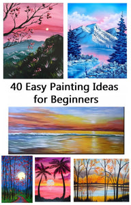 40 Easy Landscape Painting Ideas for Beginners, Simple Acrylic Painting Ideas for Beginners, Easy Modern Painting Ideas for Beginners, Easy Canvas Painting Ideas