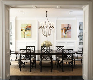 Modern Art in Traditional Rooms