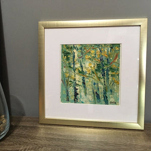 Buyer's Reivew on the Small Landscape Painting, Forest Tree Paintings, Landscape Canvas Paintings, Palette Knife Painting