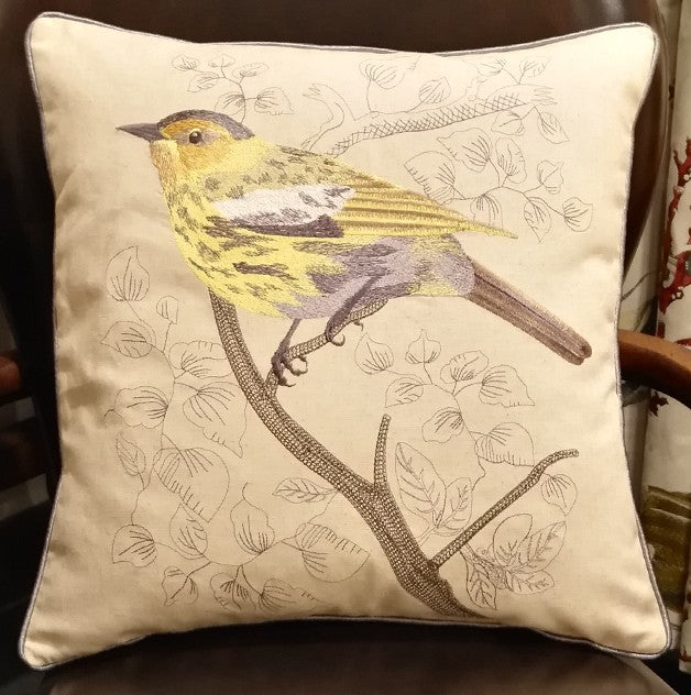 Decorative Throw Pillows for Couch, Bird Pillows, Pillows for Farmhouse, Sofa Throw Pillows, Embroidery Throw Pillows, Rustic Pillows-artworkcanvas