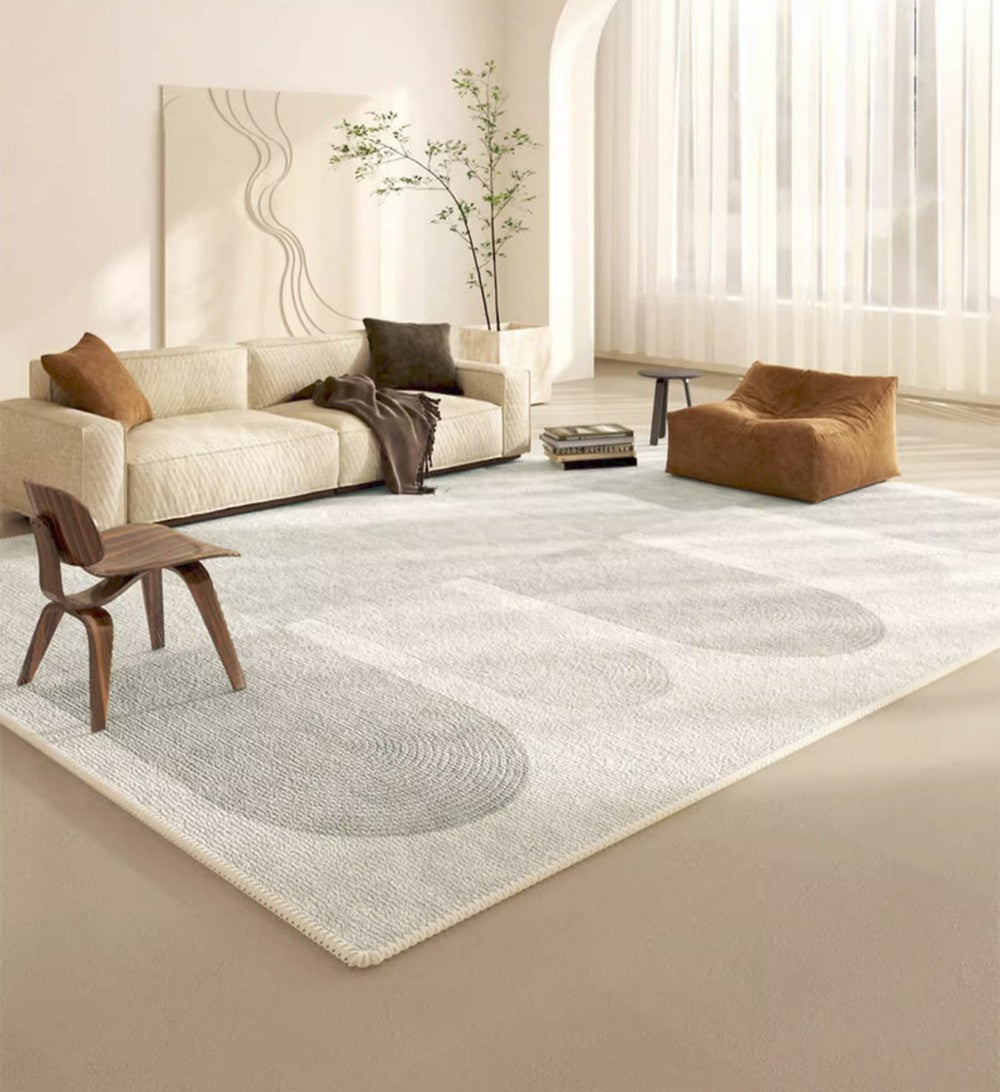 Geometric Modern Rugs for Living Room, Contemporary Abstract Rugs under Dining Room Table, Simple Modern Rugs, Large Modern Rugs for Bedroom-artworkcanvas
