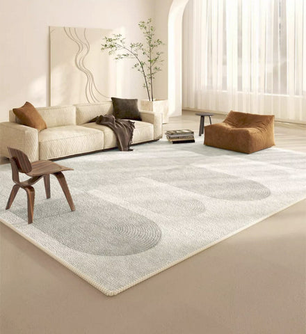 Geometric Modern Rugs for Living Room, Contemporary Abstract Rugs under Dining Room Table, Simple Modern Rugs, Large Modern Rugs for Bedroom-artworkcanvas