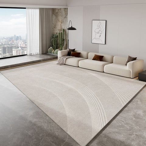 Contemporary Area Rugs for Bedroom, Living Room Modern Rugs, Modern Living Room Rug Placement Ideas, Grey Modern Floor Carpets for Dining Room-artworkcanvas