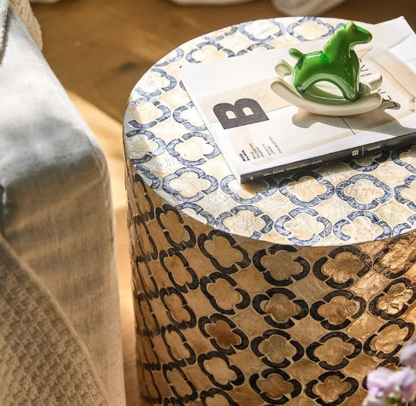Modern Side Table, Small End Table, Portable Casual Side Table, Shell Small Sofa Side Table, Contemporary Bedside Table, Bedside Small Side Table, Creative Coffee Table, Contemporary Side Table-artworkcanvas
