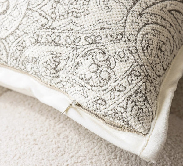 Decorative Throw Pillows for Couch, Embroider Flower Pillow Covers, Farmhouse Flower Decorative Pillows, Modern Sofa Pillows-artworkcanvas