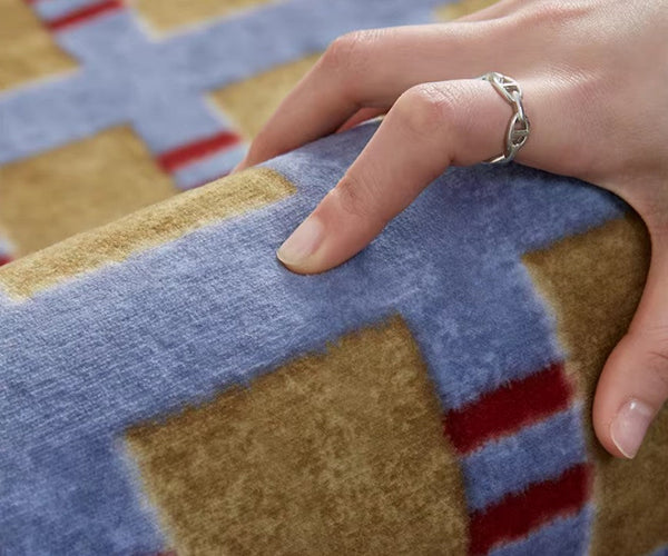 Mid Century Modern Rugs for Living Room, Vintage Area Rugs for Bedroom, Large Contemporary Area Rugs for Dining Room-artworkcanvas