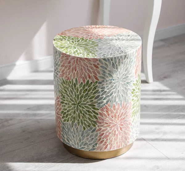 Unique Small End Table, Contemporary Small Sofa Side Table, Portable Casual Side Table, Creative Coffee Table, Shell Small Side Table-artworkcanvas