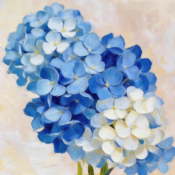 Hydrangeas in Full Bloom, Still Life Painting, Small Canvas Wall Art, Hand Painted Canvas Art, Original Flower Paintings, Buy Small Paintings Online-artworkcanvas