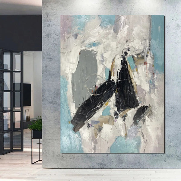 Living Room Wall Painting, Contemporary Wall Painting, Modern Artwork, Large Canvas Painting, Acrylic Painting for Dining Room-artworkcanvas