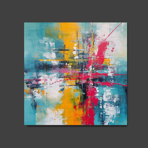 Acrylic Painting for Dining Room, Modern Contemporary Abstract Artwork, Palette Knife Painting, Heavy Texutre Wall Art, Extra Large Wall Art Painting-artworkcanvas