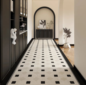 Extra Long Narrow Runner Rugs, Long Hallway Runners, Geometric Modern Long Hallway Runners, 20 Feet Non Slip Entryway Runner Rug Ideas-artworkcanvas