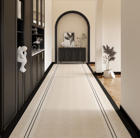 Extra Long Hallway Runners, Stain-resistant Non Slip Runner Rugs, 20 Feet Modern Entryway Runner Rug Ideas, Geometric Modern Long Hallway Runners-artworkcanvas