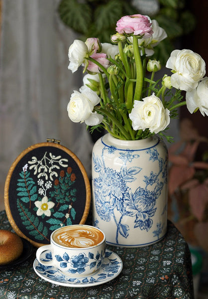 Classic British Tea Cups, Traditional Tea Cup Set, Porcelain Tea Cups, Floral Tea Cup Set, Elegant Tea Cup With Saucer, Ceramic Tea Cup with Saucer, Tea Cup Set, Vintage Tea Cup Set, Modern Ceramic Cups-artworkcanvas